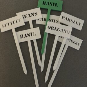 herb and garden stakes for identifying plants 3d printed by abcreates