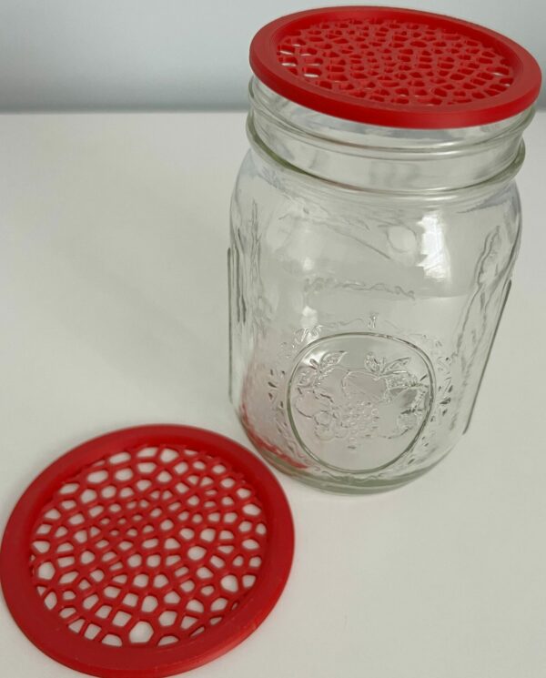 Mason Jar Lid Insert with Holes - Image 8