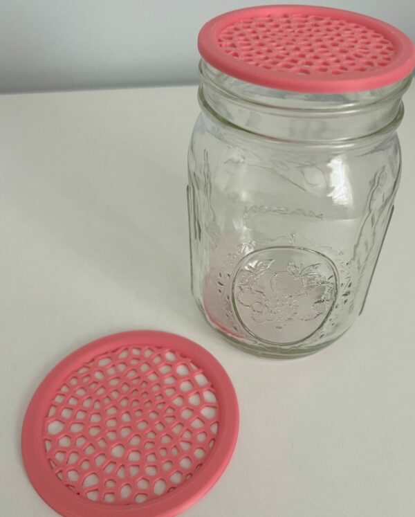 Mason Jar Lid Insert with Holes - Image 7