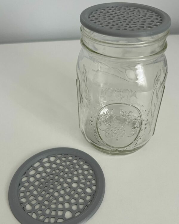 Mason Jar Lid Insert with Holes - Image 5