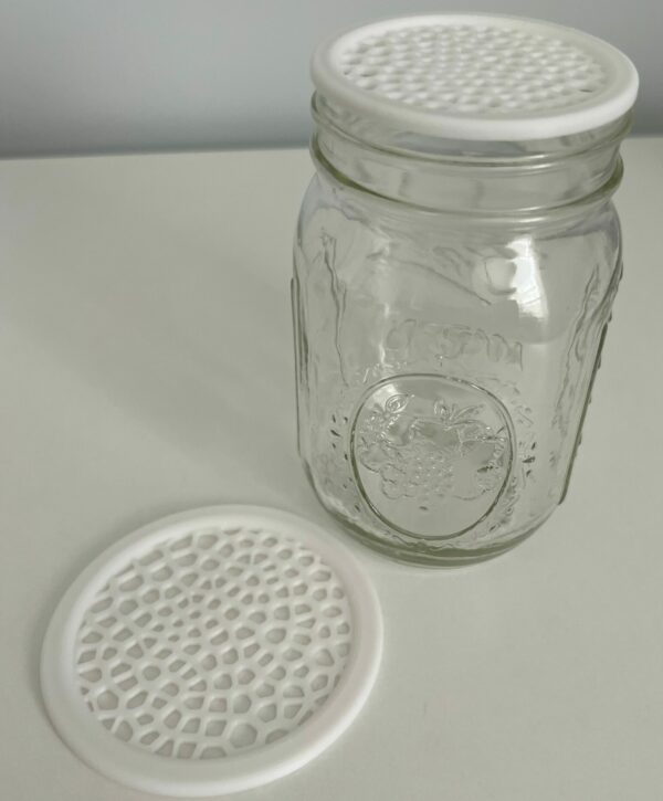 Mason Jar Lid Insert with Holes - Image 4